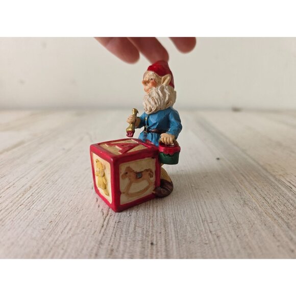 Vintage elf black painting toy figurine village Xmas decor - Picture 7 of 8